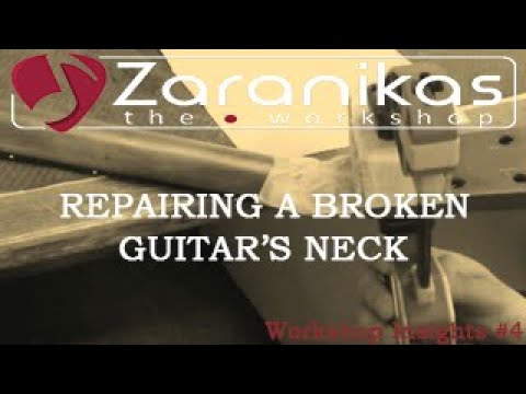 Repairing a broken acoustic guitar's neck